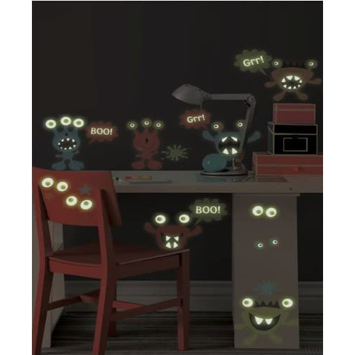 Glow in the Dark Wall Stickers – Monsters