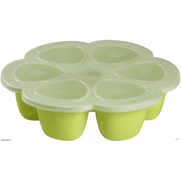 Beaba Multiportions Silicone Tray – 6 x 150ml – Neon