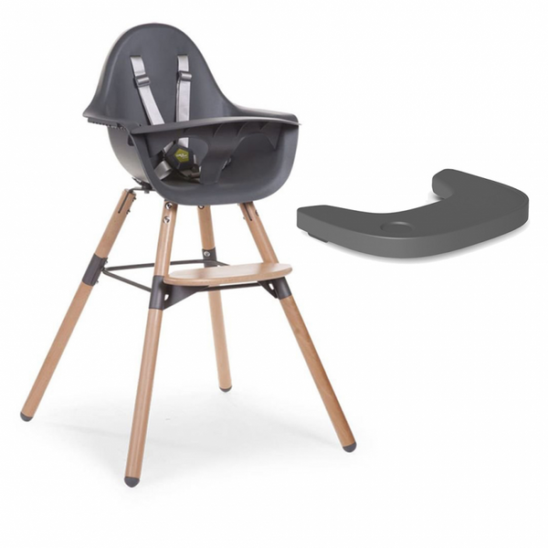 Childhome Evolu 2 Highchair and Tray – Anthracite