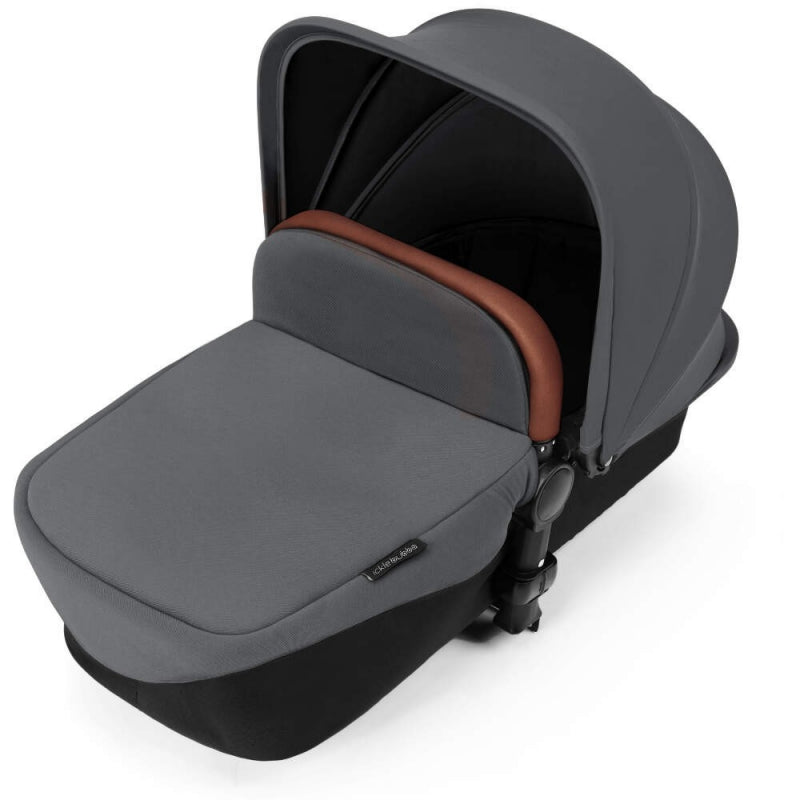 Ickle Bubba Stomp V3 i-Size All in One Travel System with ISOFIX Base - Graphite Grey on Silver Frame
