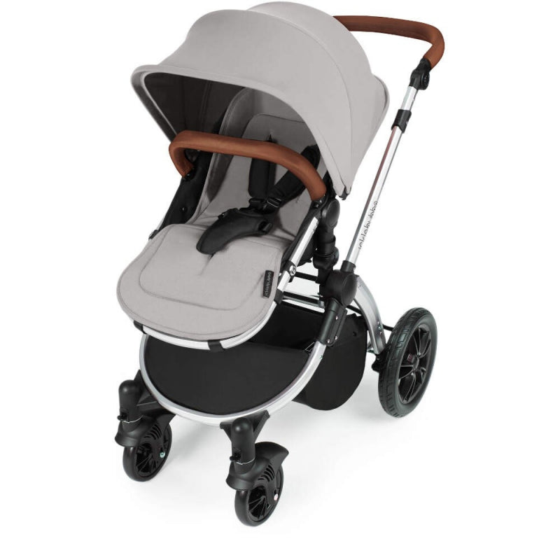 Ickle Bubba Stomp V3 i-Size All in One Travel System with ISOFIX Base - Silver On Silver Frame