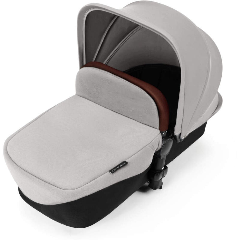 Ickle Bubba Stomp V3 i-Size All in One Travel System with ISOFIX Base - Silver on Black Frame