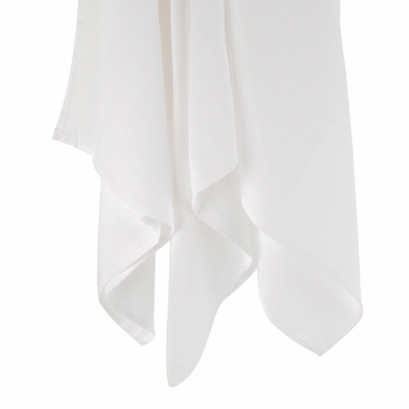Mother & Baby 6 Pack Cotton Muslins - White..