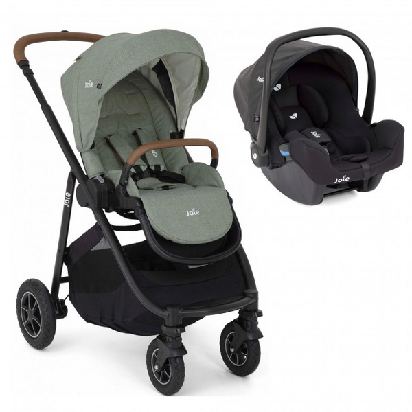 Joie Versatrax Stroller + Joie i-Snug Infant Carrier – Laurel