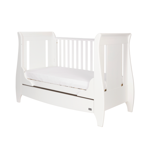 Tutti Bambini Lucas Sleigh Cot Bed – White