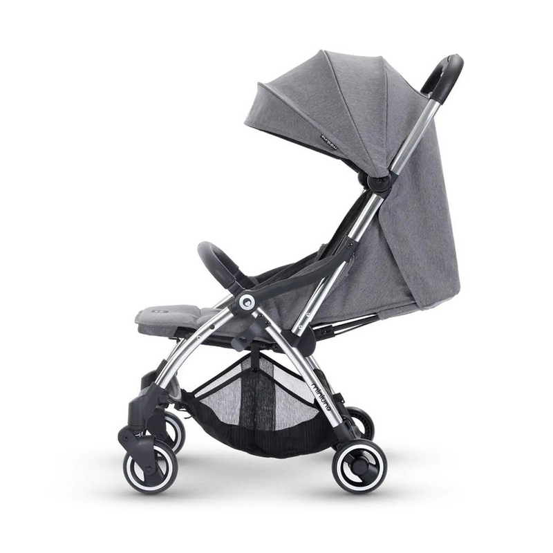 MiniUno TouchFold Stroller – Grey Herringbone