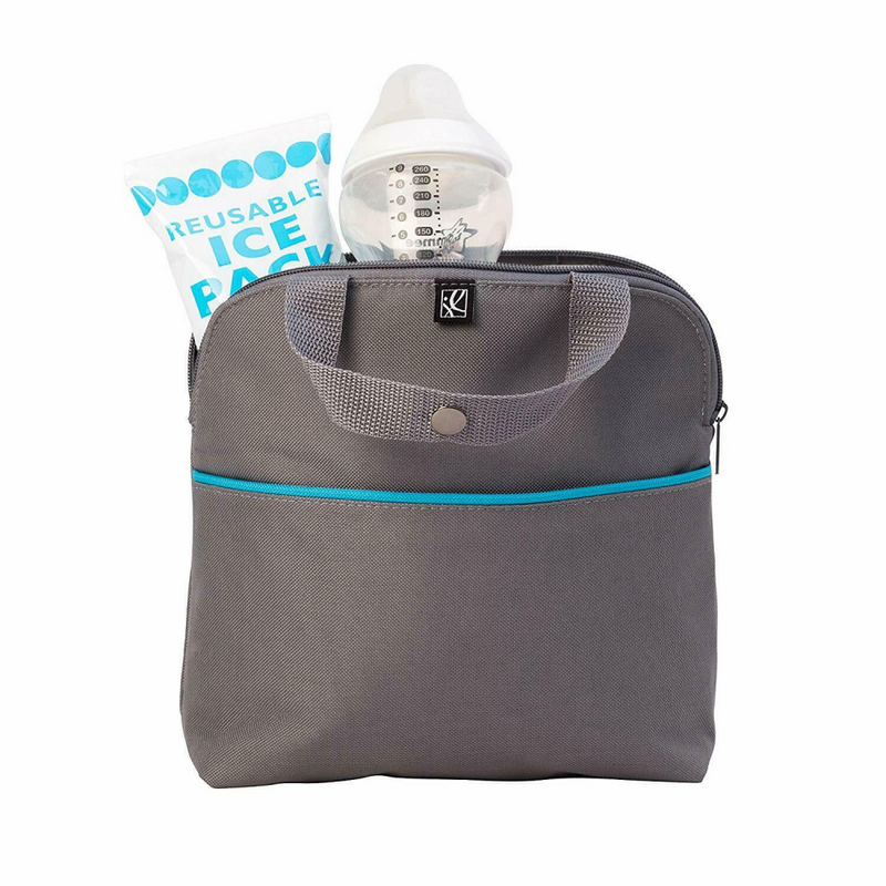 JL Childress MaxiCOOL 4 Bottle Cooler Bag – Grey/Teal