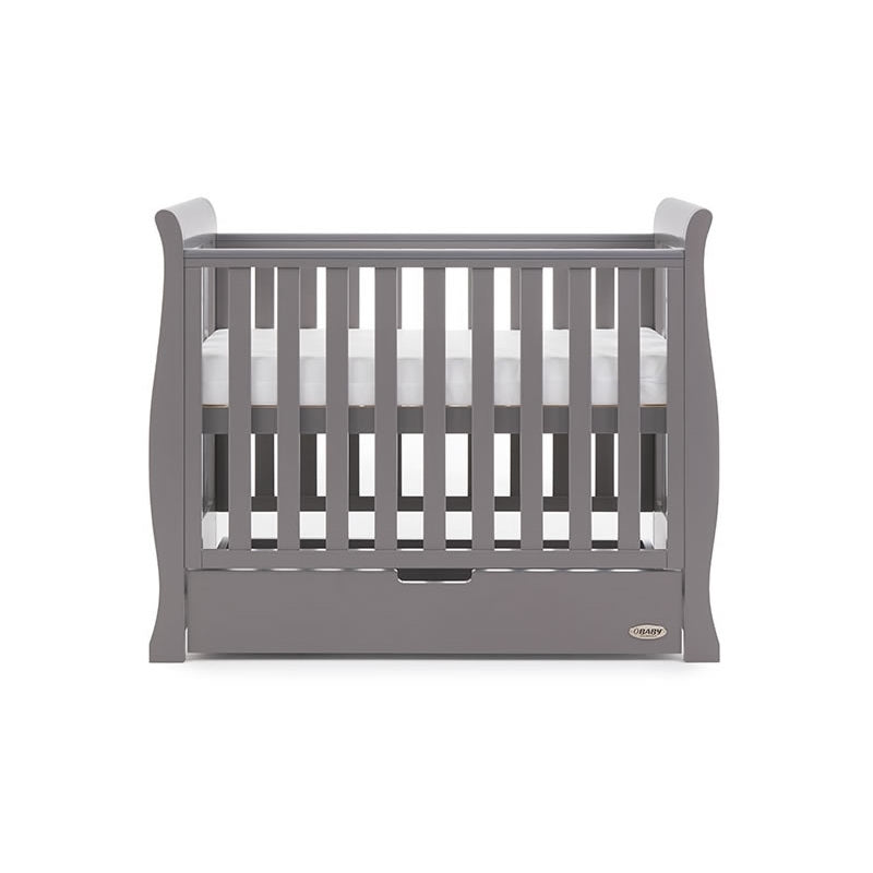 Obaby Stamford Space Saver Cot - Taupe Grey