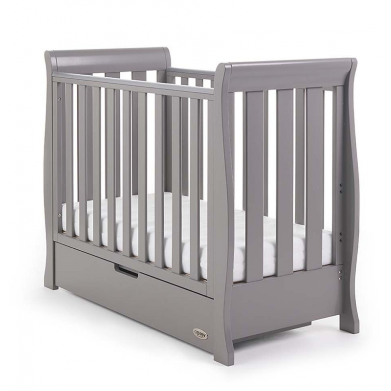 Obaby Stamford Space Saver Cot – Taupe Grey