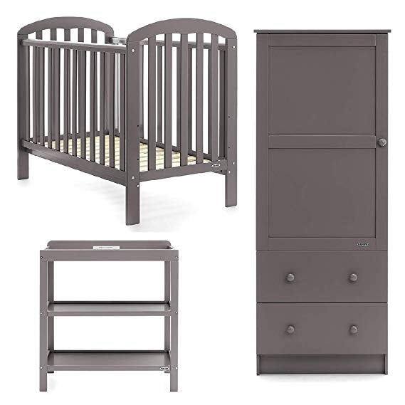 Obaby Lily 3 Piece Room Set  - Taupe Grey