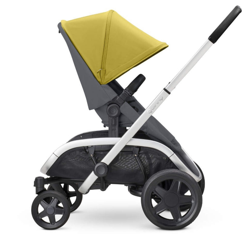 Quinny Hubb Stroller and Hux Carrycot - Ochre on Graphite/Grey