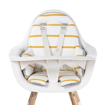 Childhome Evolu Highchair Cushion – Ochre Stripes