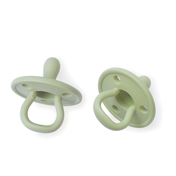 Gloop silicone pacifier - Olive