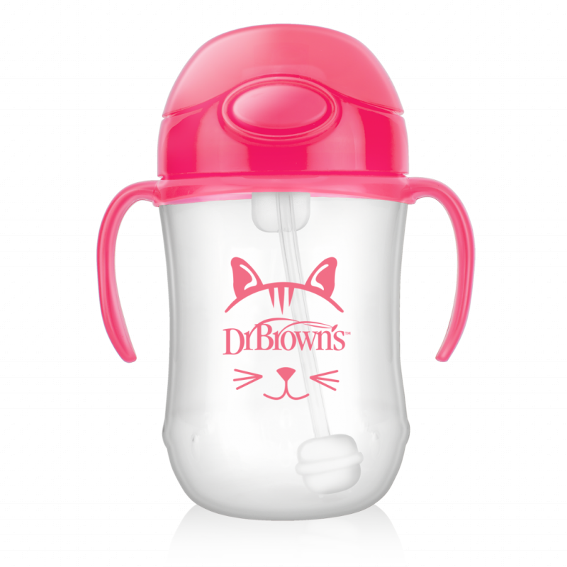 Dr Brown’s Baby’s First Straw Cup – Pink