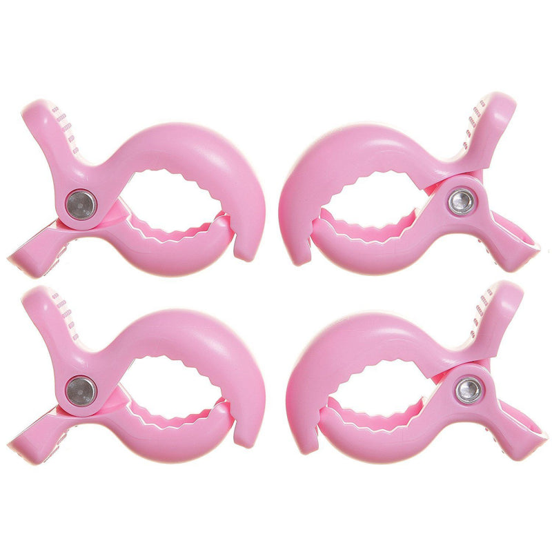 Dreambaby Strollerbuddy Stroller Clips - Pack of 4 - Pink