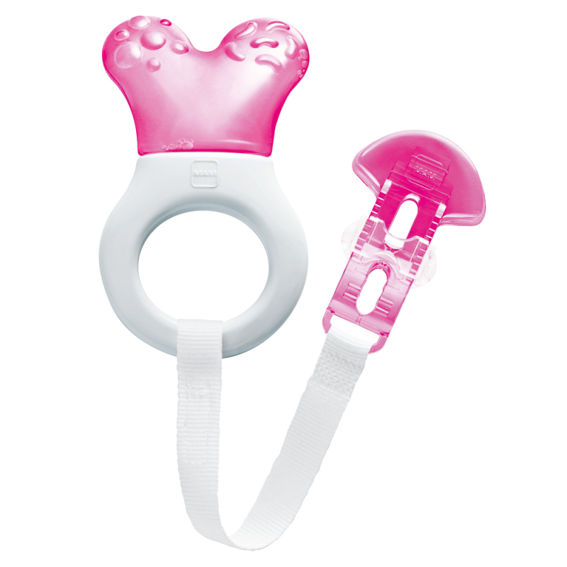 MAM Mini Cooler and Clip Teether – Pink