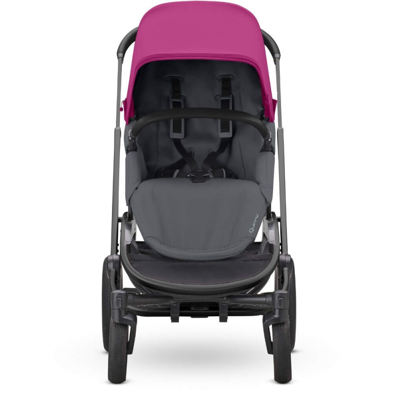 Quinny Hubb Stroller and Hux Carrycot – Pink/Graphite