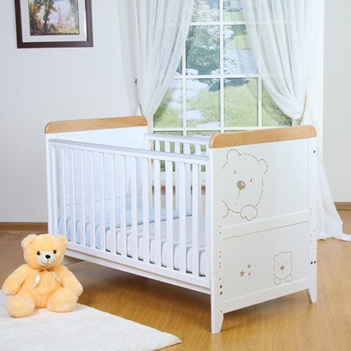 Tutti Bambini 3 Bears Cot Bed - Beech/White