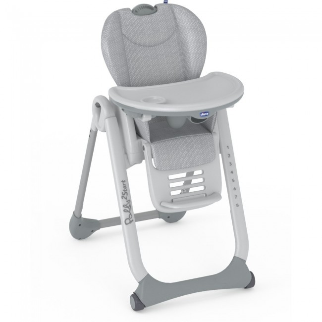 Chicco Polly 2 Start Highchair – Happy Silver