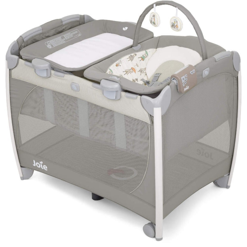 Joie Excursion Change and Bounce Travel Cot - In the Rain