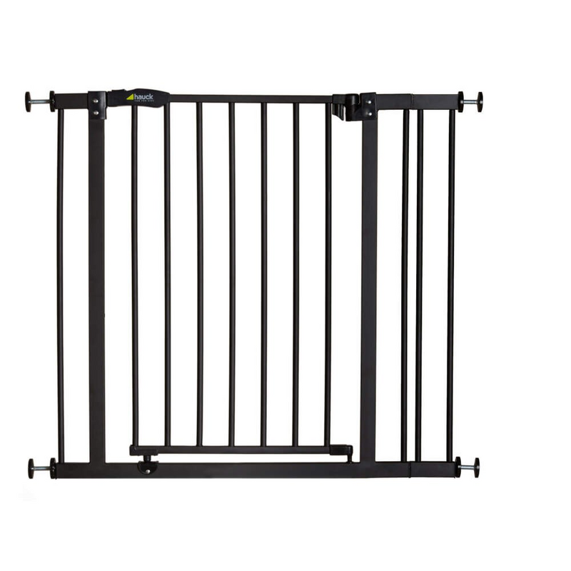 Hauck Close’n Stop Safety Gate incl. 9 cm Extension 84 – 89 cm – Charcoal