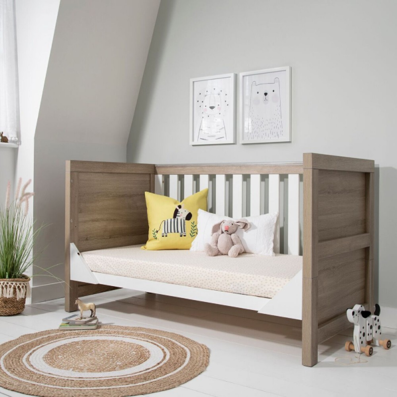 Tutti Bambini Modena Cot Bed – White and Oak