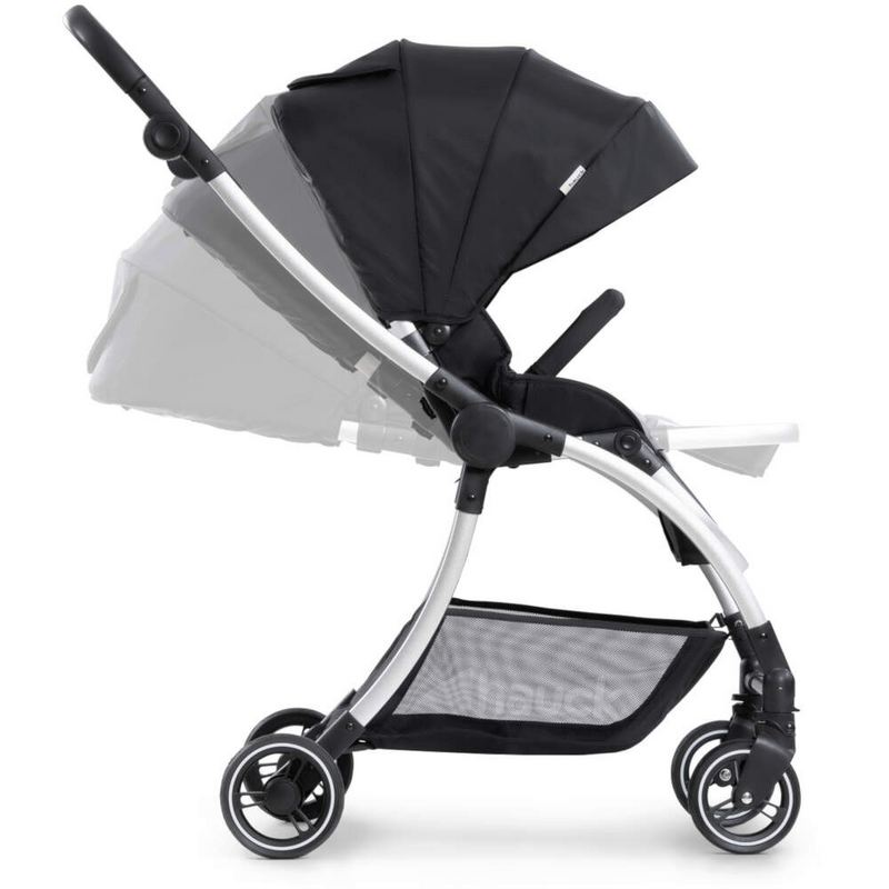 Hauck Eagle 4S Pushchair and Carry Cot Bundle - Black/Grey