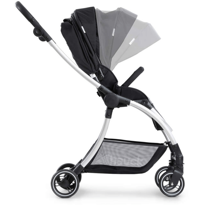 Hauck Eagle 4S Pushchair and Carry Cot Bundle - Black/Grey