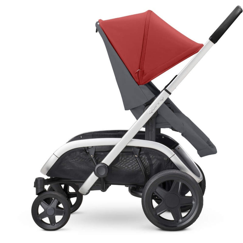 Quinny Hubb Stroller and Hux Carrycot - Red/Graphite