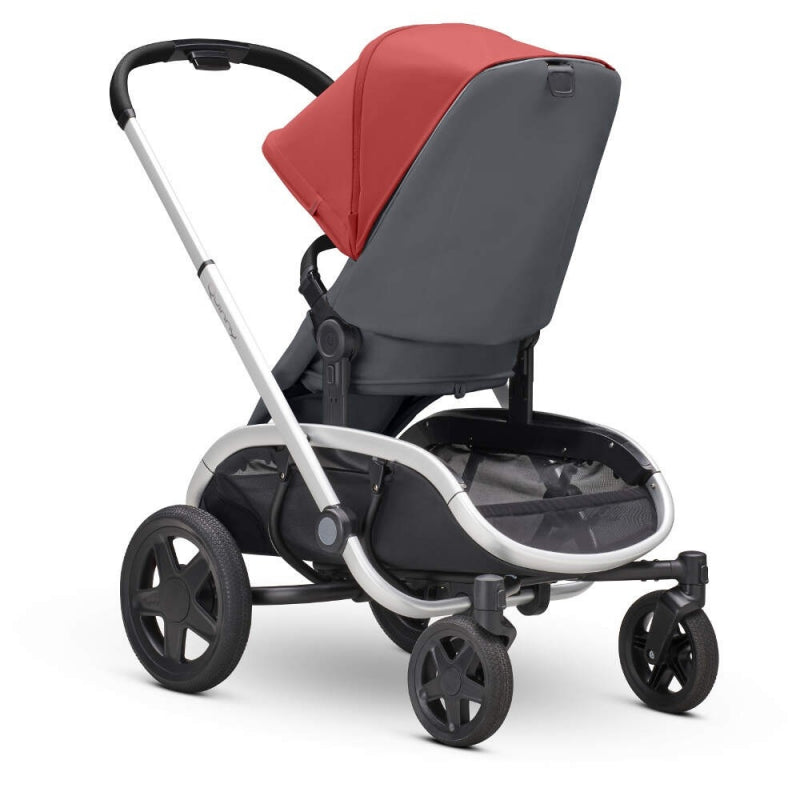Quinny Hubb Stroller and Hux Carrycot - Red/Graphite
