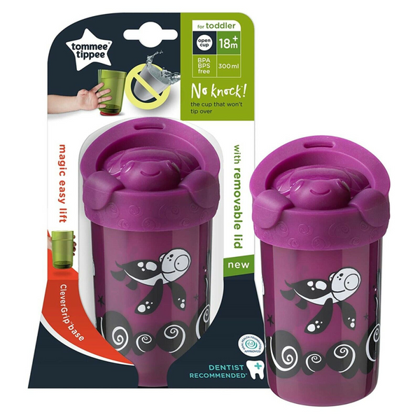 Tommee Tippee No Knock Cup with Removable Lid – Purple