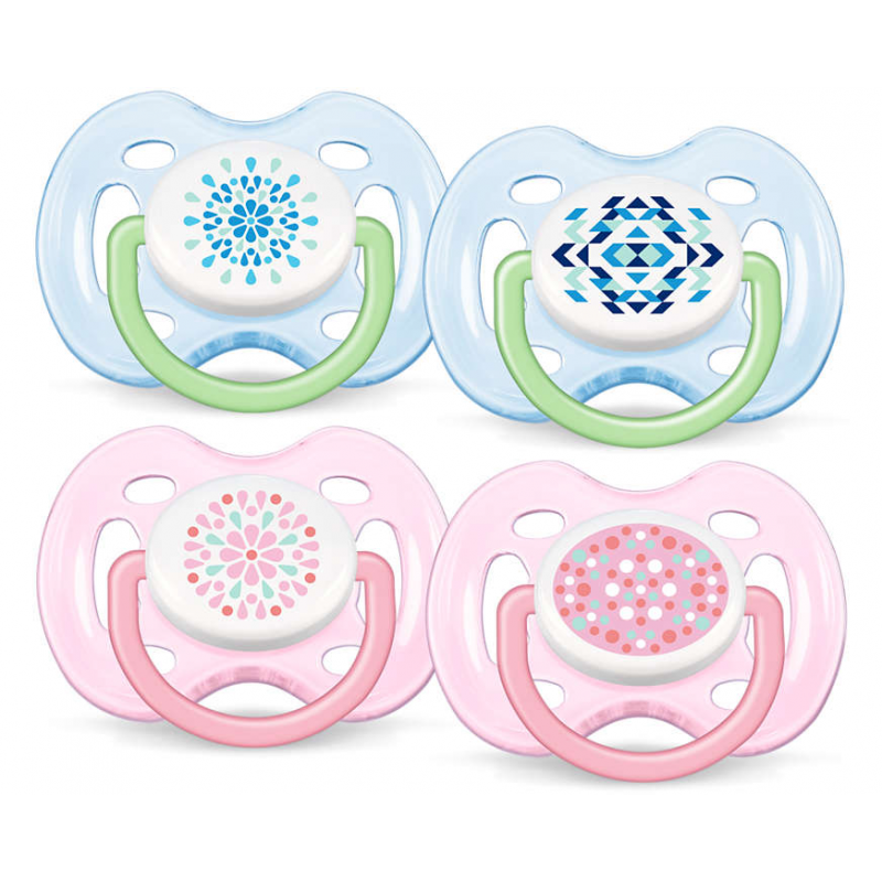Philips AVENT Contemporary Freeflow Soother 0m+ – Twin Pack
