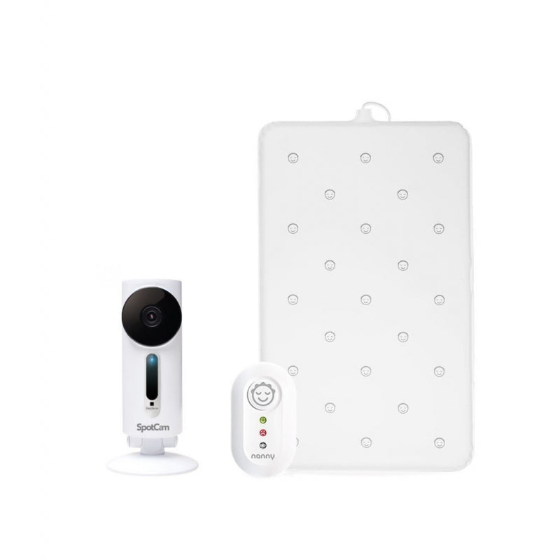 SpotCam Sense HD Wi-Fi Baby Monitor Camera and Nanny Baby Sensor Breathing Monitor Bundle