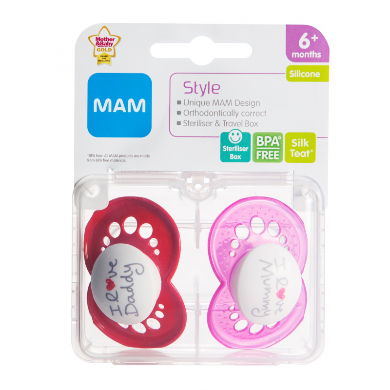 MAM Style Soother – 6m+ – Pink