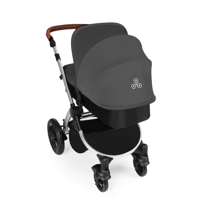 Ickle Bubba Stomp V3 All in One Travel System - Graphite Grey on Silver