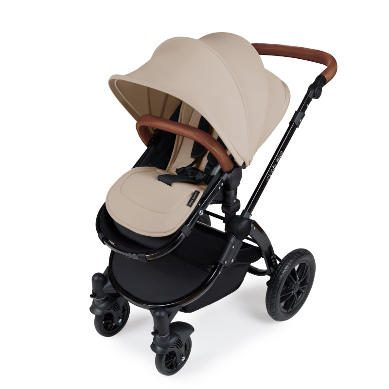Ickle Bubba Stomp V3 i-Size All in One Travel System with ISOFIX Base - Sand on Black Frame