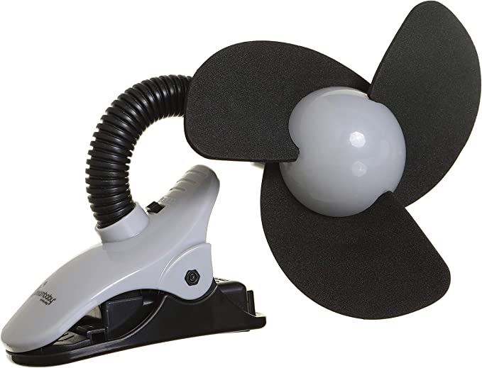 Dreambaby Portable Stroller Fan - Black/Grey