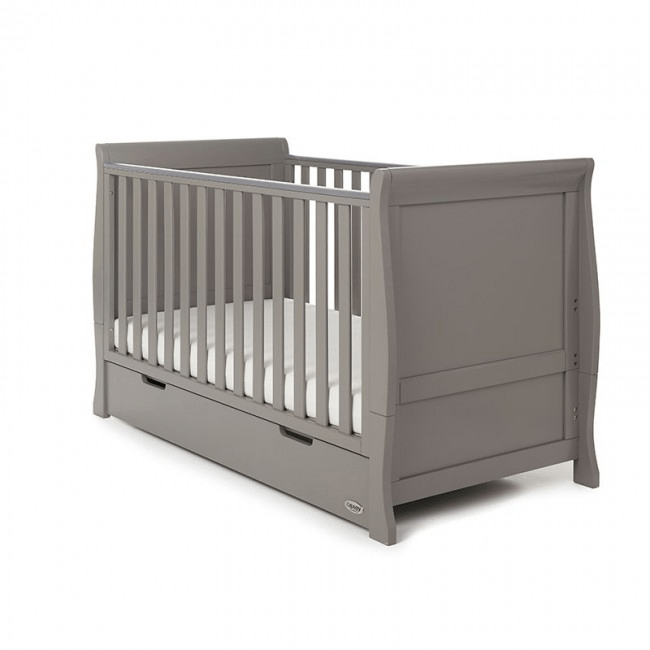 Obaby Stamford Classic Sleigh 3 Piece Room Set – Taupe Grey