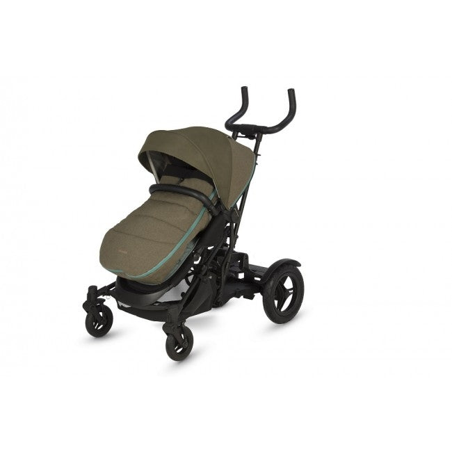 Micralite TwoFold Pushchair with Carrycot - Evergreen