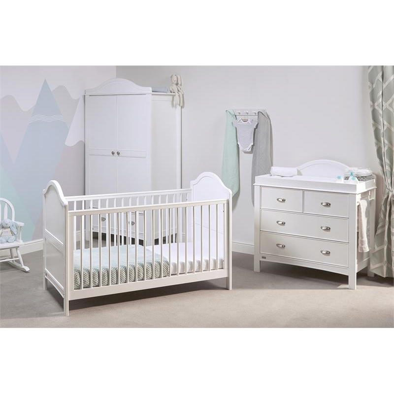 East Coast Toulouse Cot Bed – White