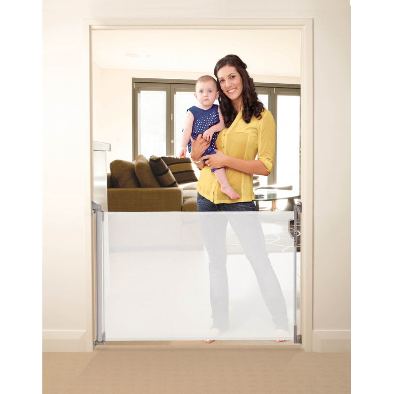 Dreambaby® Retractable Gate Fits Gaps Up To 140cm - White