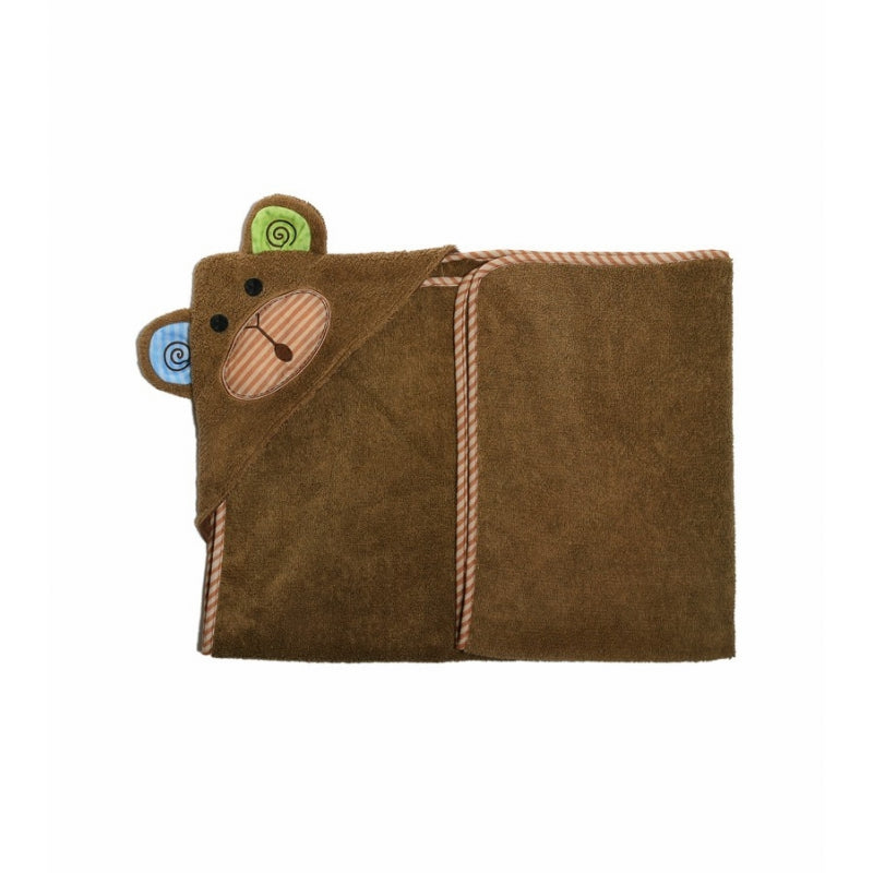 Zoocchini Baby Hooded Towel - Max The Monkey