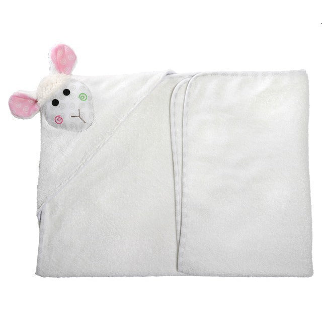 Zoocchini Baby Hooded Towels - Lola the Lamb