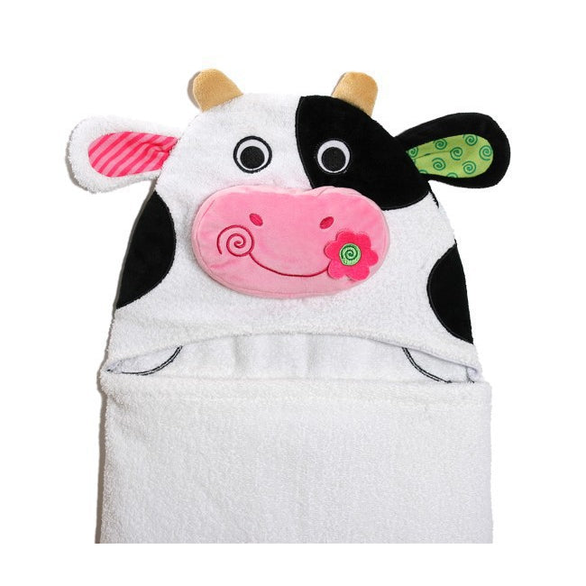 Zoocchini Kids Hooded Towel - Casey the Cow