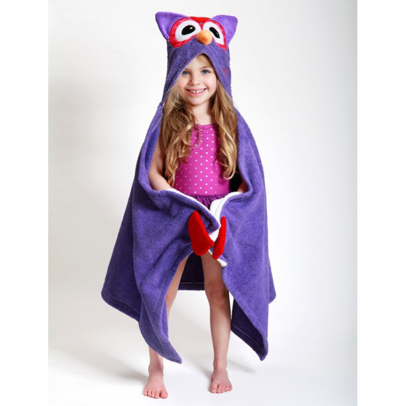 Zoocchini Kids Hooded Towel - Olive the Owl