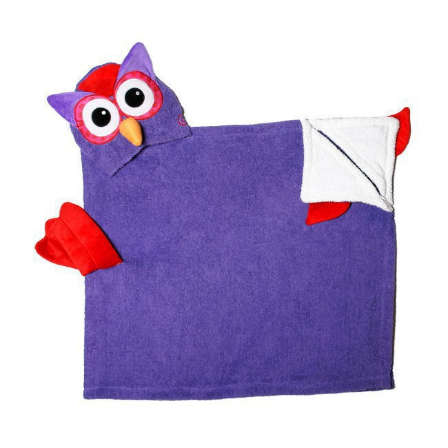 Zoocchini Kids Hooded Towel - Olive the Owl